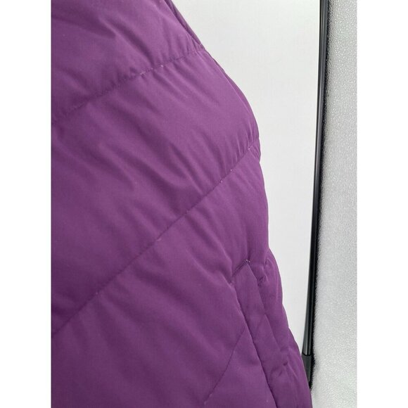 Lands’ End Women’s Purple 80% Down 20% Feathers Filled Puffer Zip Vest‎ Sz M - Picture 5 of 10
